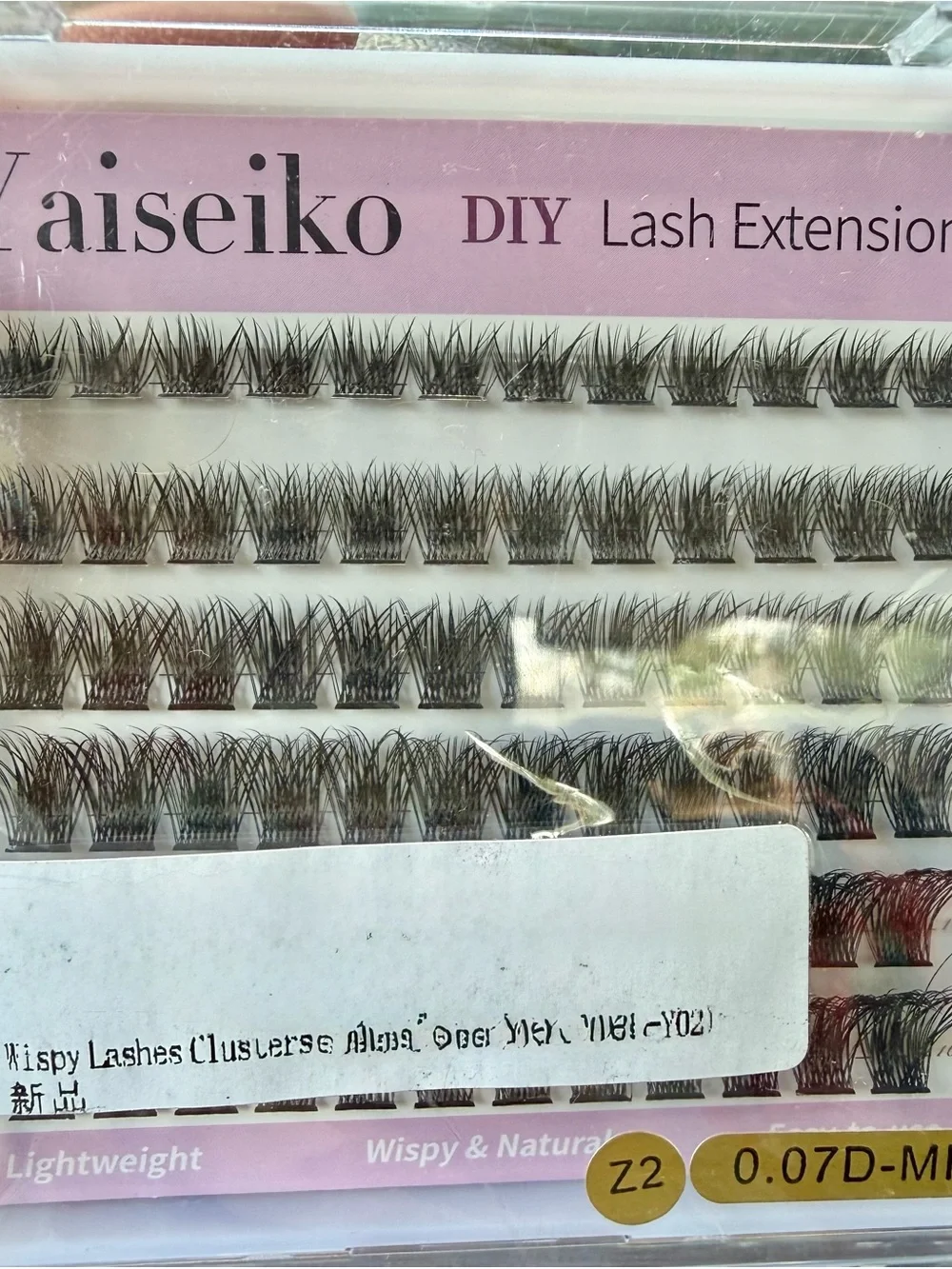 Seiko Black Wispy DIY Lash Clusters